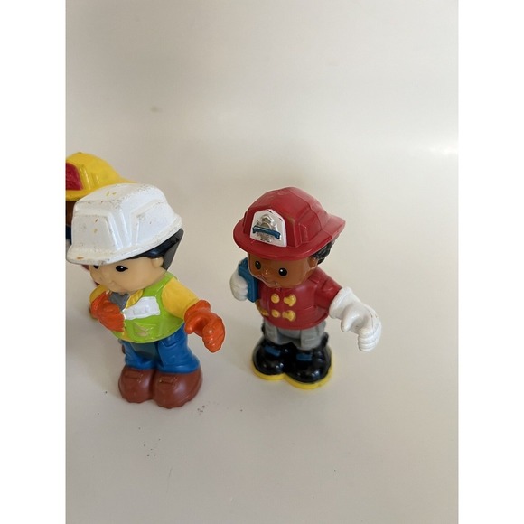 Fisher Price Little People Bendable Figures Lot of 5 Community Helpers Worker's - Picture 4 of 5